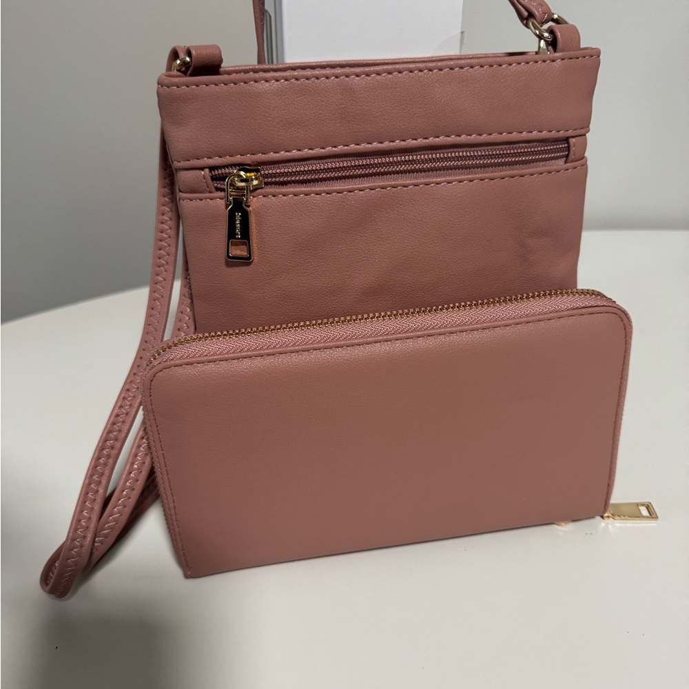 Idesort NEW Crossbody Bags, Leather 7''x7.5''x0.7''Wallet clutch 8.5''x4.5''x1''